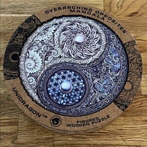 NWOT Unidragon Overarching Opposites Mandala Yin Yang Figured Wooden Puzzle